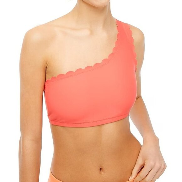 NWT - J. Crew Scalloped one-shoulder bikini top - Picture 1 of 4